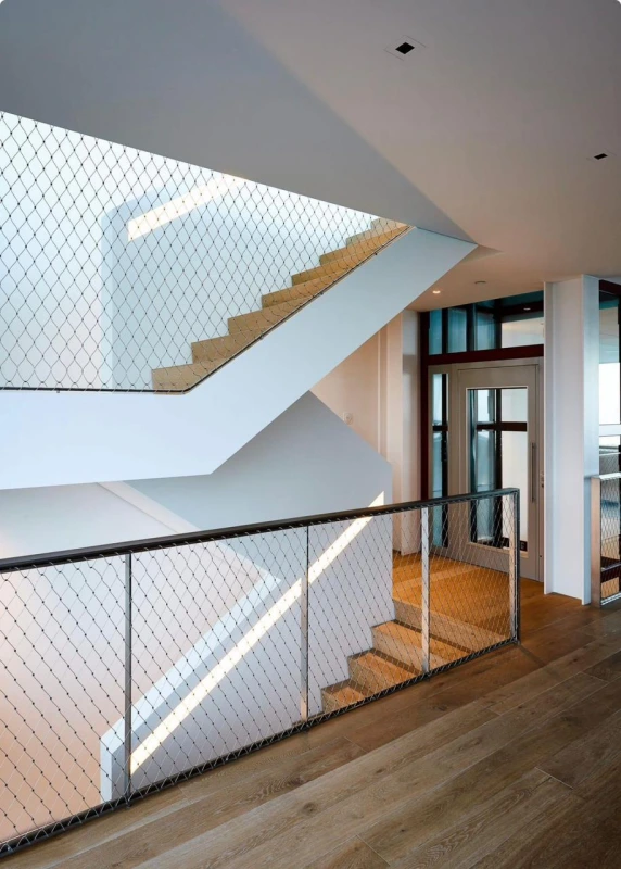 Rede de proteção para janelas e escadas